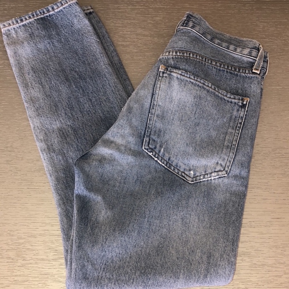 Agolde Women's  Classic High Rise Distressed Jeans Light Wash Size 25 - Picture 2 of 7